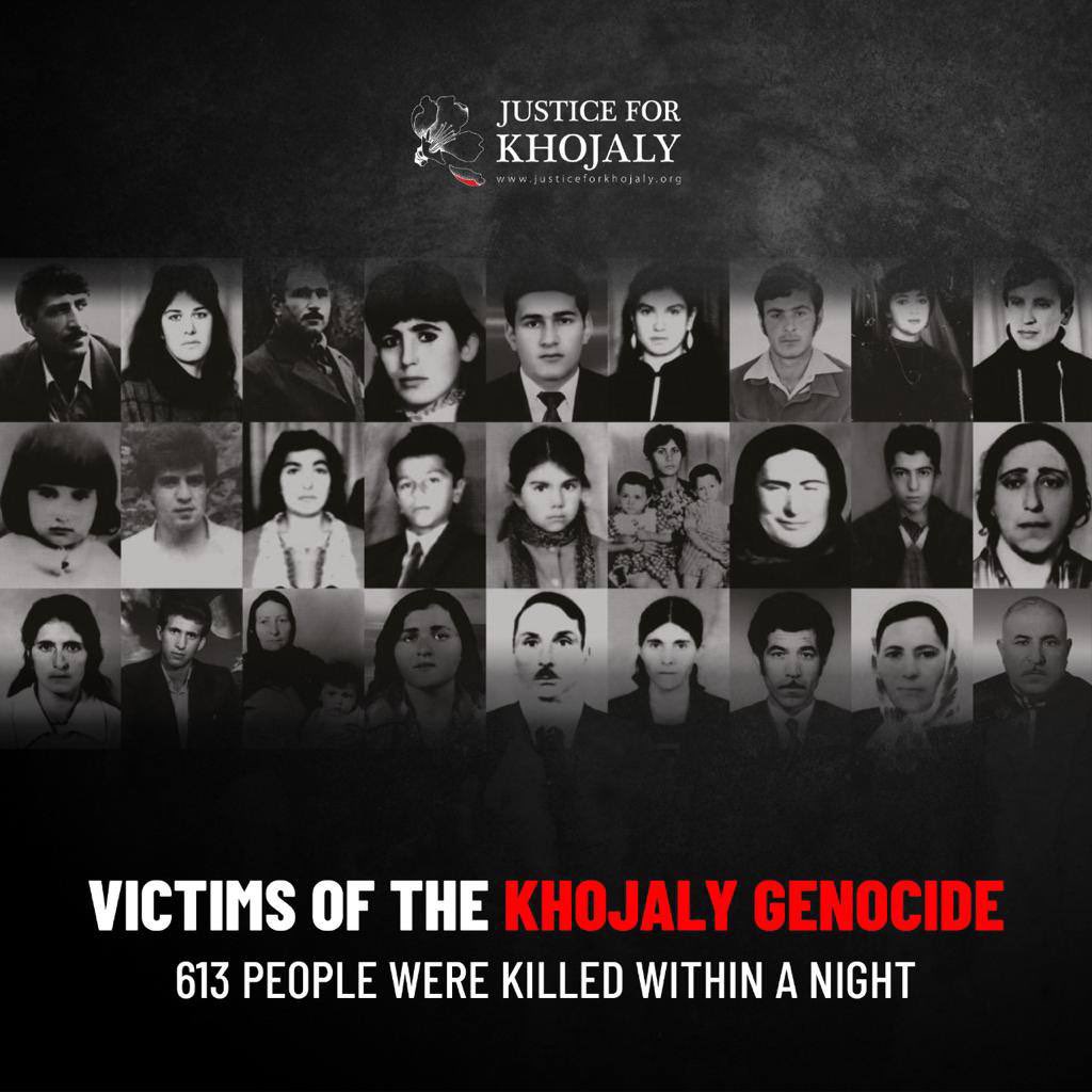 On the night of Feb 25-26, 1992, 🇦🇲n armed formations, with the support of the 366th motorized rifle regiment of the former USSR, occupied the city of Khojaly in Karabakh and perpetrated a brutal massacre of the civilian population - 🇦🇿is. 

#JusticeForKhojaly #HocalıKatliamı