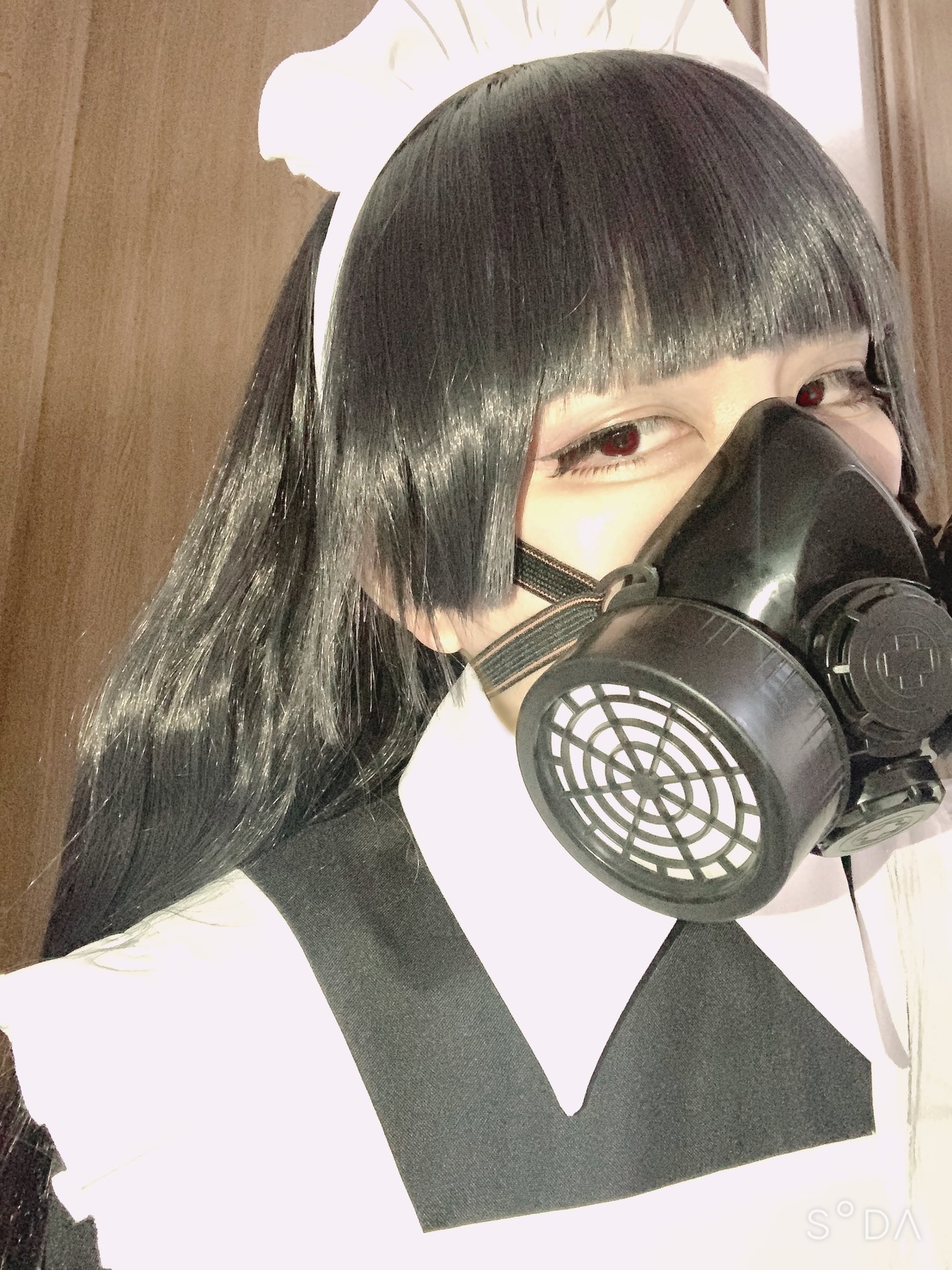 ガスマスク女子 オブジェ コスプレ ボンテージ フェティッシュ フェチ  