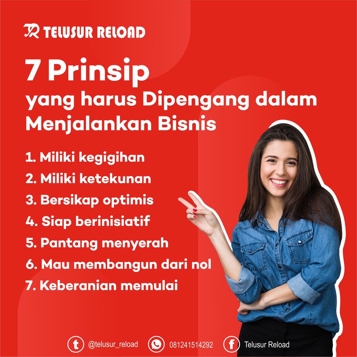 Telusur_Reload's tweet image. Prinsip yang harus kamu pegang dalam menjalankan bisnis