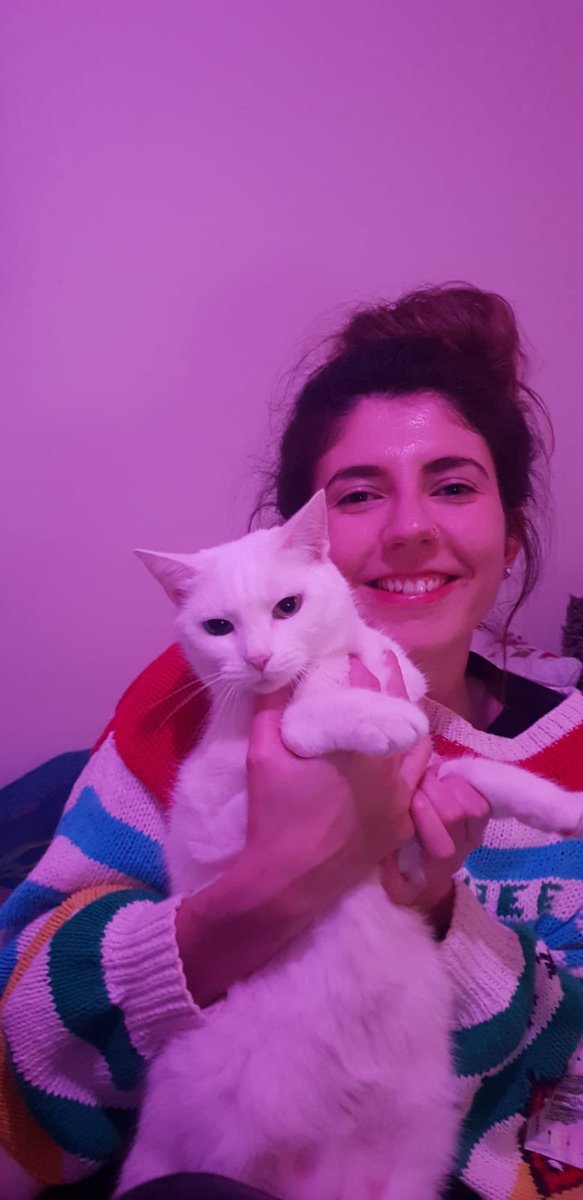 She is happy to be cuddled. I swear.