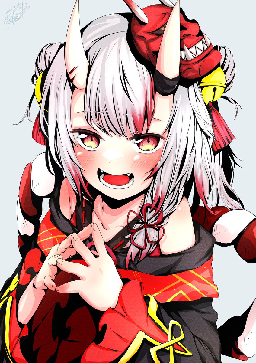 人間様 余と一緒にあそぼっ 百鬼絵巻 百鬼あやめ どっとると Skeb募のイラスト