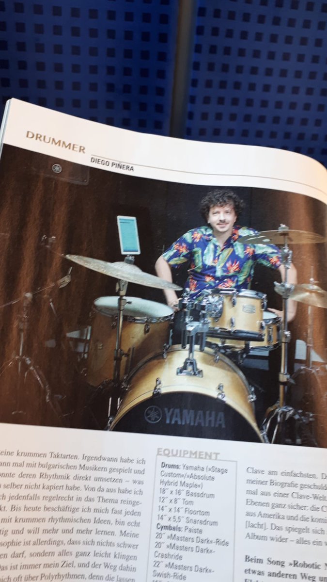DiegoPinera's tweet image. Drums and percussion Magazine!#oddwisdom #actmusic #maritagoga