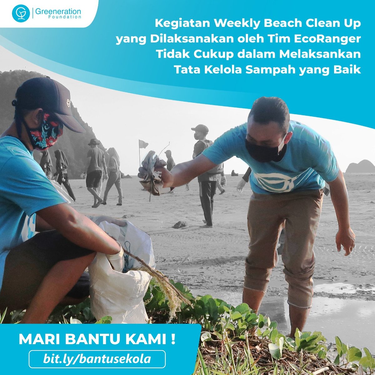greenerationid's tweet image. Setelah melakukan aksi bersih pantai, Tim EcoRanger perlu mengolah kembali sampah yang sudah terkumpul di sentra kelola sampah

Mari bantu tim EcoRanger untuk mengembangkan sentra kelola sampah di Banyuwangi melalui 

bit.ly/BantuSekola

#EcoRanger 
#SustainableTourism