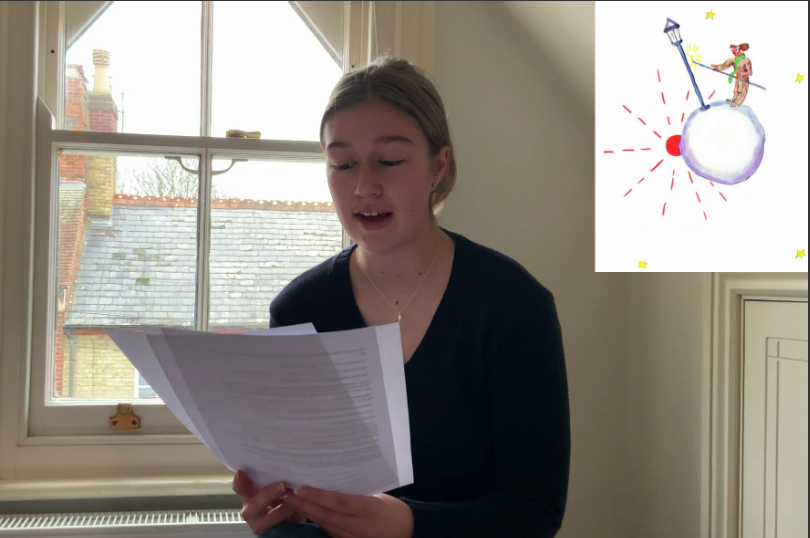 HSO_English's tweet photo. Today's chapters of The Little Prince are brought to us by our Head Girl Trio of Milly, Alexia and Juliet, who introduce us to a businessman, a lamplighter and a geographer. The countdown to #WorldBookDay2021 continues! @HeadingtonSch @HSO_PrepSch @WorldBookDayUK https://t.co/zFzphzPt2M
