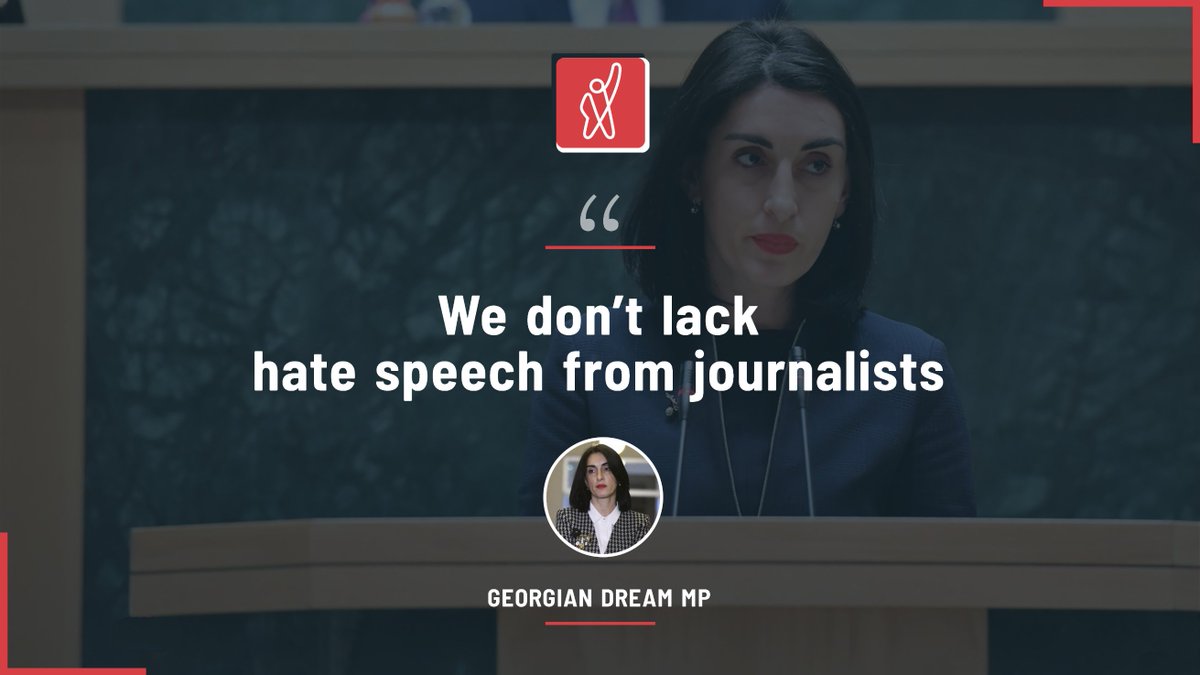 FormulaGe's tweet photo. Maka #Botchorishvili, MP, European Integration Committee Chair &amp; #GeorgianDream board member responded to claims the assault on #TVFormula anchor Vakho #Sanaia was triggered by hate speech by senior political figures

"Though the incident is concerning," she added https://t.co/OoOSSD7zvx