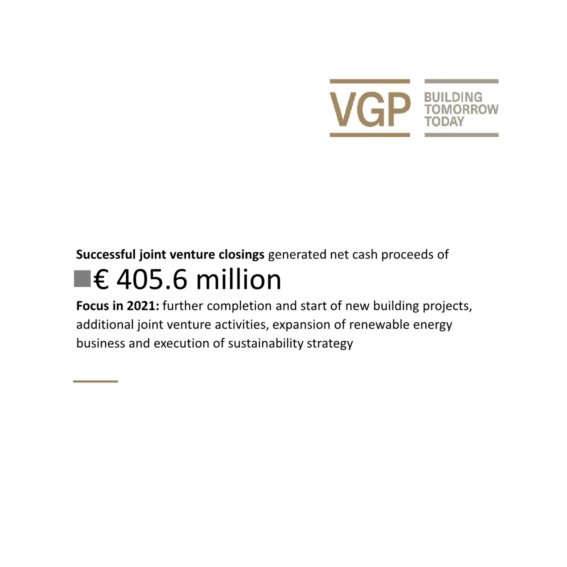 VGP_Parks's tweet image. Today @VGP_Parks announced its full year results 2020. In a pandemic-related challenging, yet transformative year we managed to realize strong growth across our portfolio, achieved record results and laid the foundation for a strong 2021.