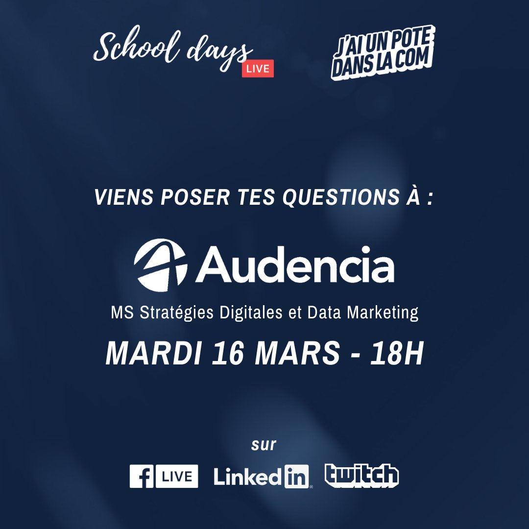 Audencia Mastère Spécialisé® SDIDAM tweet media