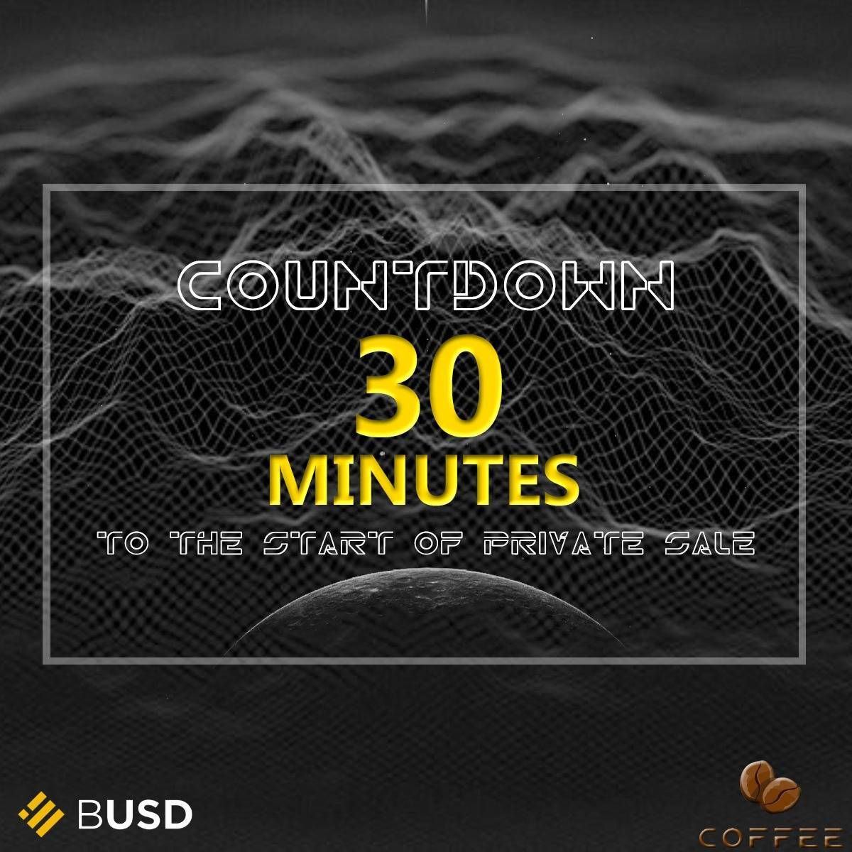 Prepare your $BUSD for private sales $CFFN , will be live on 30 minutes , dont missed out 🥳🥳 because it will be very fast phase