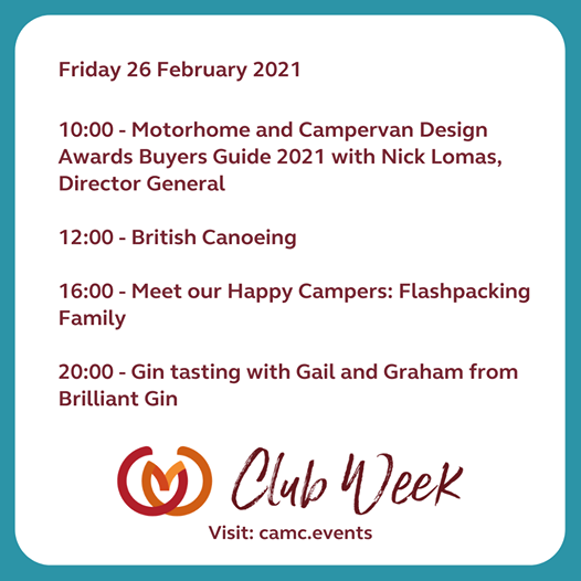 candmclub's tweet photo. Morning everyone, sadly it's the last day of our virtual Club Week 🙁 but we still a great day planned for you. Kicking off at 10 with an interview with Nick about our Motorhome and Campervan Design Buyers' Guide 👉 https://t.co/aTSDfAfCu2 #ClubWeek #WeAreAllInThisTogether ^Cat https://t.co/Fv6MdC9kP0