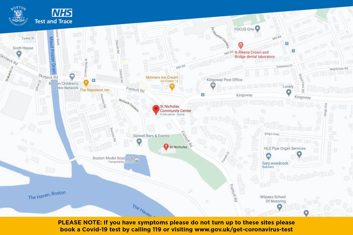 Bostonboro's tweet image. The Community Rapid Testing sites have both successfully relocated. Both test sites are now open until 31 March 2021 at Fenside Community Centre, Taverner Road, Boston PE21 8NL and St Nicholas Community Centre, Fishtoft Road, Boston PE21 0DL.
8am to 8pm everday.
#LetsGetTested