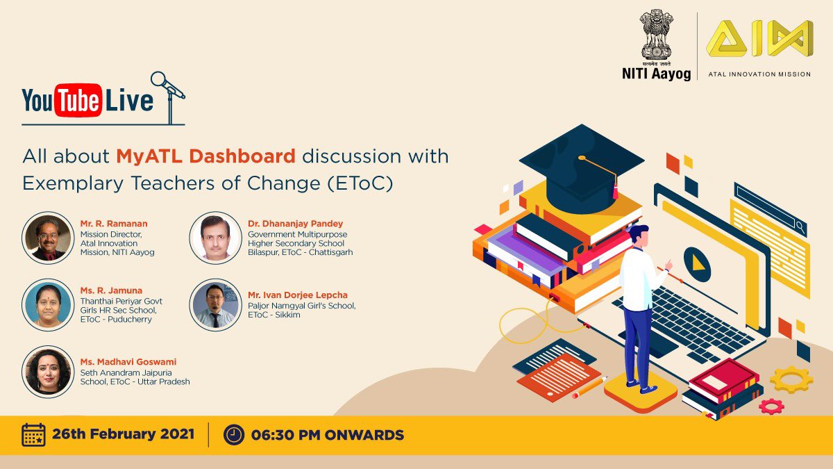 AIMtoInnovate's tweet photo. Ever had questions like, what's the importance behind filling up MyATL Dashboards?🤔
Tune in with our Exemplary #TeachersOfChange to find out what the MyATL dashboard has to offer.
Mark your calendars👇
⏰: Today, 6:30pm onwards
🔗: https://t.co/n7fSPmHnba https://t.co/VhX476k02C