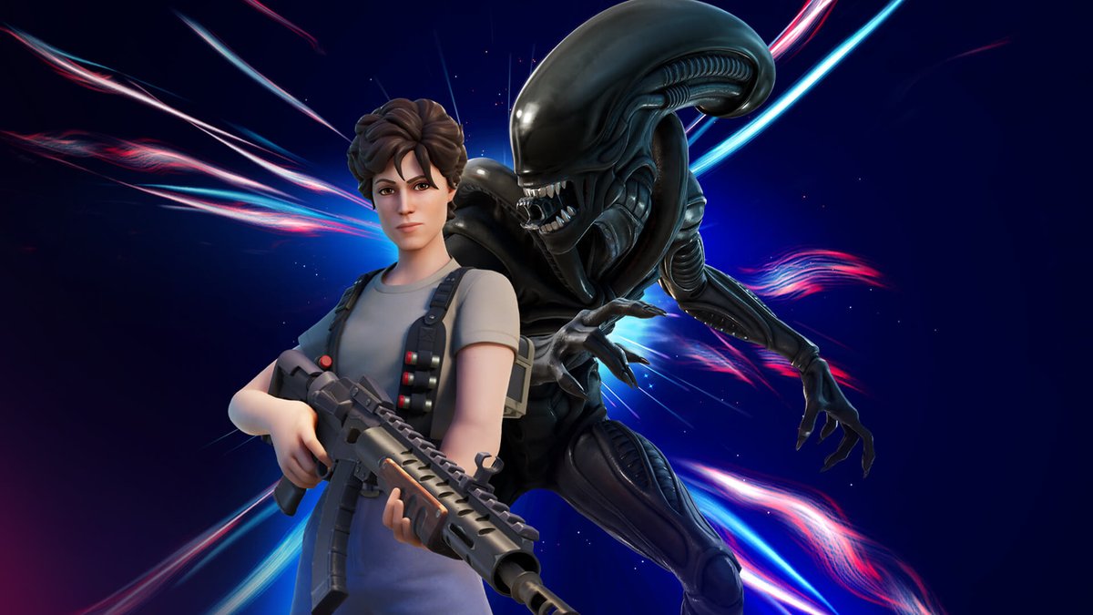 Fineboosting2's tweet image. Two more legendary &quot;hunter&quot; characters have arrived at #FortniteBattleRoyale, this time from the #Alien series. We&apos;re talking about #EllenRipley and #Xenomorph
The Nostromo outfit with the Weyland-Yutani cat carrier and the Xenomorph Tail back decoration were added to the game.