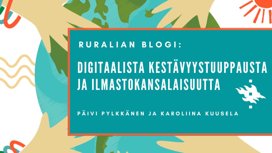 Oletko kuullut tuuppauksesta (nudge)? Ruralian uudessa blogissa kerrotaan ilmastokansalaisuudesta ja digitaalisesta kestävyystuuppauksesta🌱<a href="/EMERGREENnpa/">EMERGREEN project</a> <a href="/OmaideaF/">OMAidea.fi</a> #tuuppaus #kestäväkehitys blogs.helsinki.fi/hy-ruralia/202…