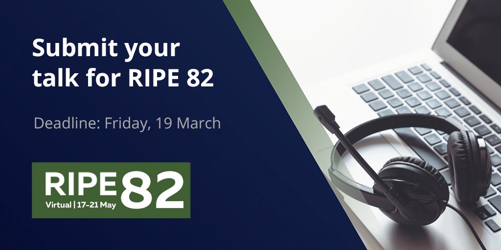 #RIPE82 Do you want to present at one of the largest meetings of network operators, ISPs and other stakeholders in the #RIPE region? Propose a topic at: 
ripe82.ripe.net/submit-topic/c…