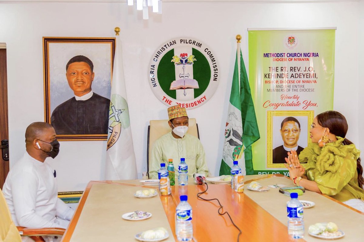 I AM NOW A PROUD NIGERIA CHRISTIAN PILGRIM COMMISSION(NCPC) AMBASSADOR FOR PEACE BUILDING•• 

Yesterday 25th February 2021 yours Director, Socials &amp; Empowerment @cymsnigeris was warmly received by Rev. Yakubu Pam, the Executive Secretary of Nigerian Christian Pilgrim Commission