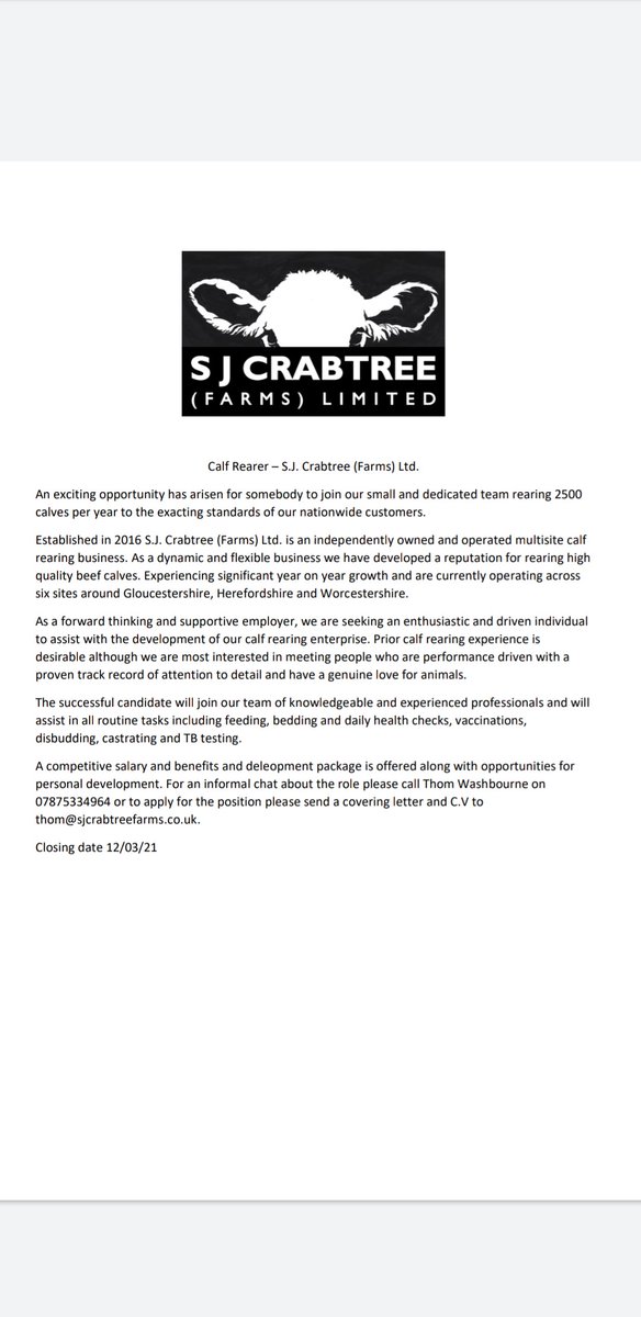 thomwashbourne's tweet image. We are recruiting! Please RT