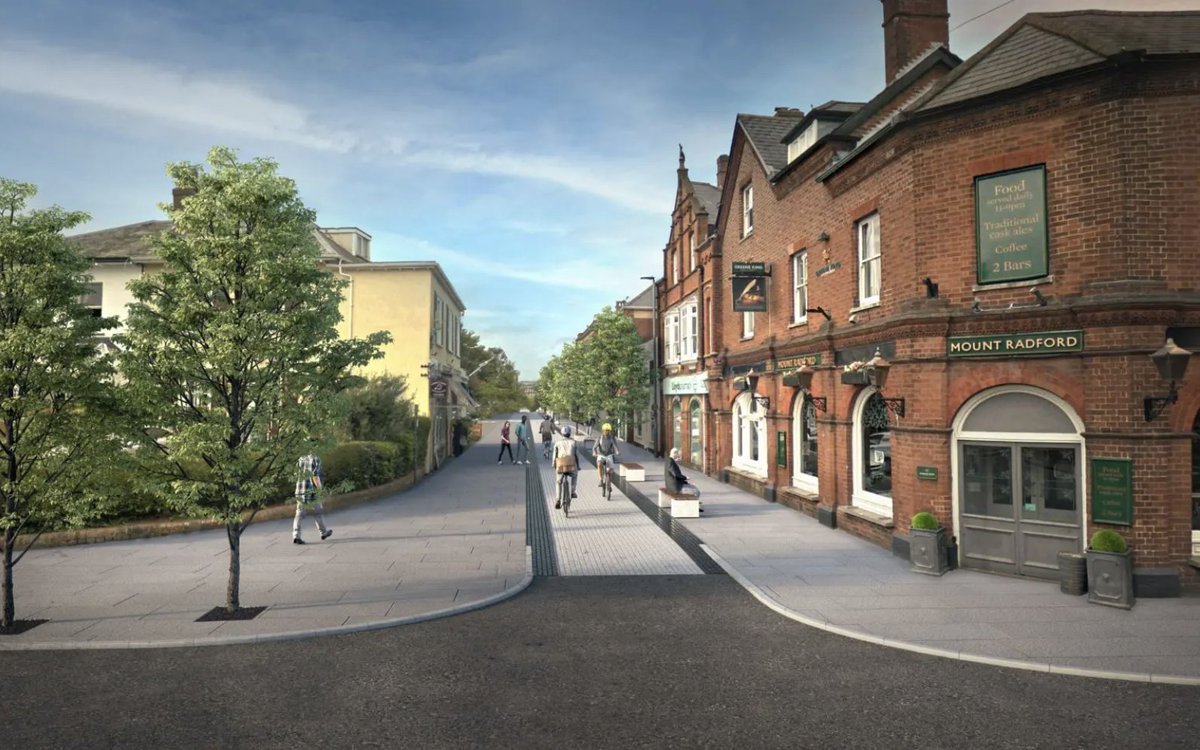 Here's the DCC website's impression of how Magdalen Road might look as a low traffic neighbourhood. Add in a cafe terrace or two. Wouldn't that be fantastic?

😍😍😍