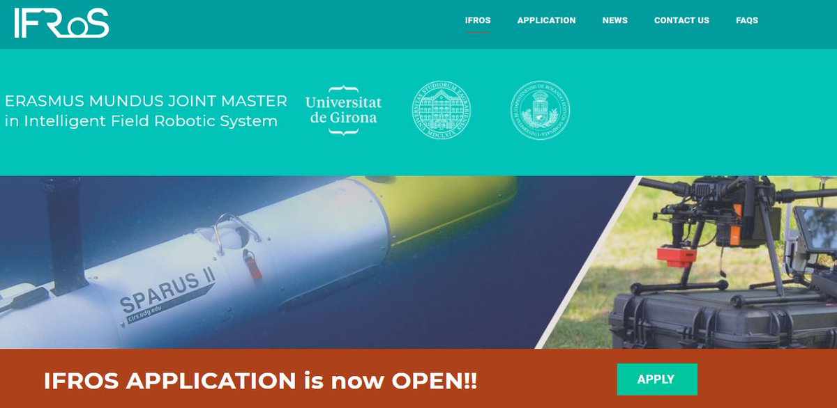 IkElte's tweet photo. Scholarship deadline (February 28)! FINAL Call! ✈ Students, graduating BSc students now have the opportunity to apply for scholarships of IFRoS Intelligent Field Robotic System joint master programme until 28th February! Final Call! Students Gate: https://t.co/LwgVSckXDD Please https://t.co/Zh5sVJnepQ