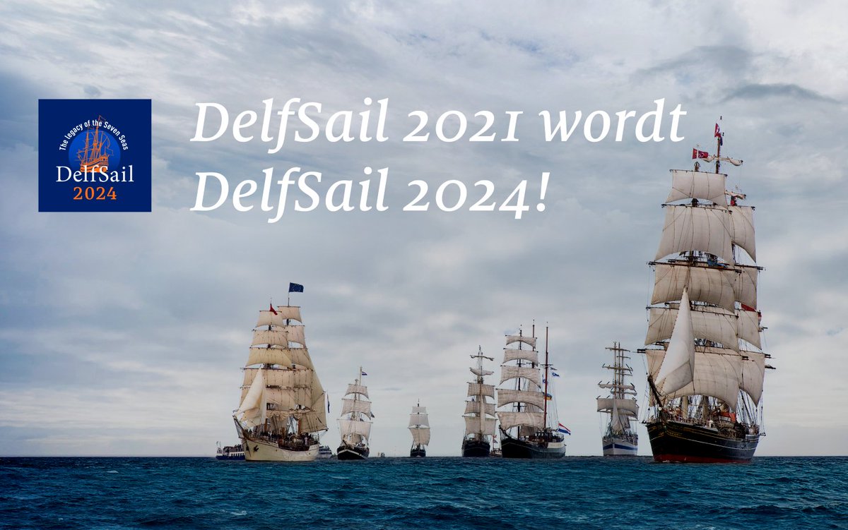 🚨 DelfSail 2021 wordt DelfSail 2024!
🗣 "(...) binnen de internationale kalender voor Sailmanifestaties liggen voor het jaar 2024 alle kansen open".
Lees meer 👇
delfsail.nl/nl/nieuws/delf…