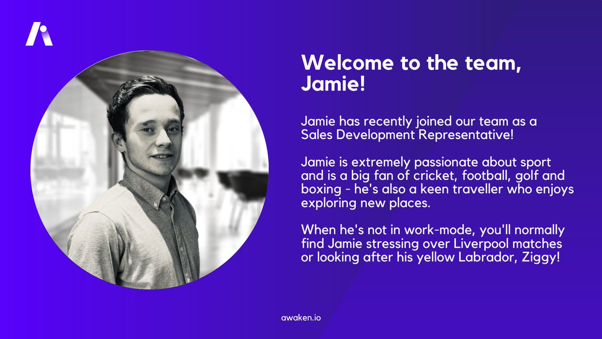 We'd like to extend a big welcome to our newest team member, Jamie! 👋

Jamie joins our team as a Sales Development Representative and we're thrilled to have him onboard. As a keen sports fan, you'll likely find Jamie stressing over the Liverpool match in his spare time!