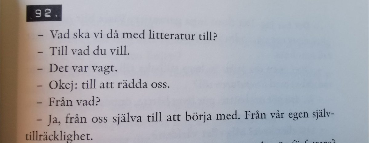 Ur Litteraturens död (igen) :