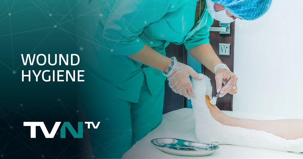 Wounds_UK's tweet photo. What is #woundhygiene? Dr Leanne Atkin explains its role as part of an early biofilm-based intervention strategy to manage hard-to-heal or chronic wounds. https://t.co/Tnpciqz7YN #TVNTV https://t.co/3PAyOcj3Dp