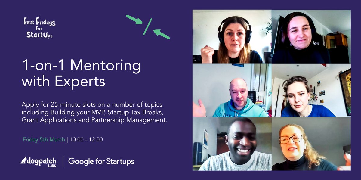 dogpatchlabs's tweet photo. This #FirstFridaysIWD we're challenging the narrative that “women in tech are like gold dust” by hosting an all-women lineup of top tier mentors.

Apply for 1:1 slots with investors @DraperEsprit, founders @Boundless_hq plus top brands @Google &amp; @EntIrl

👉https://t.co/Kt0MNC6HyK https://t.co/k7W9nmdxy0