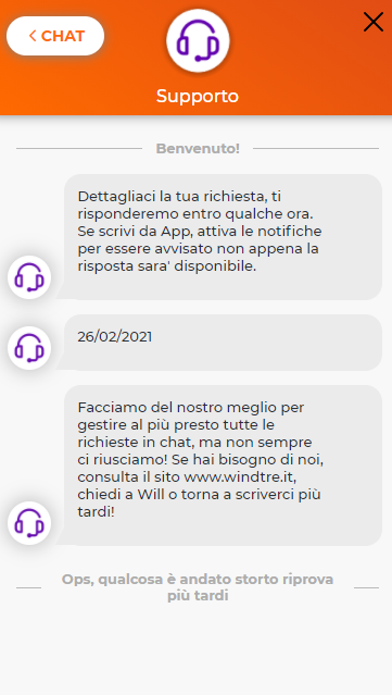 gkaizer's tweet photo. questa è come @WindTreOfficial gestisce l'assistenza clienti?????? https://t.co/TBbKnu0LWN