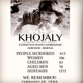 The Khojaly genocide is among the most tragic human tragedies of XX century like Khatyn, Hiroshima, Nagasaki and Songmi. 
#JusticeForKhojaly
#davam2021
 #AzGF 
#RİİB
#davamgenclerherekati #hocalıyaadalet
#xocalınınsesiol