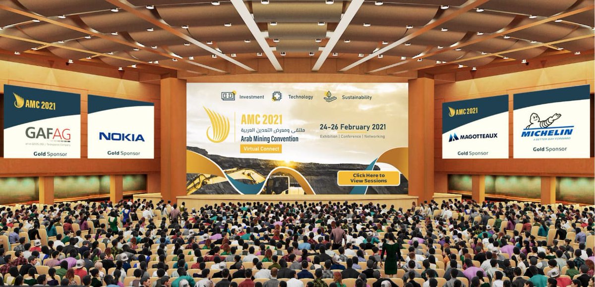 arabminingcon's tweet image. In case you missed any of the sessions or want to rewatch a presentation, the recordings are available in the auditorium area.

Visit arabminingconvention.vfairs.com/en/hall to catch up now!

#mining #miningtechnology #virtualevents #virtualconferences #arabmining #arableague #amc2021