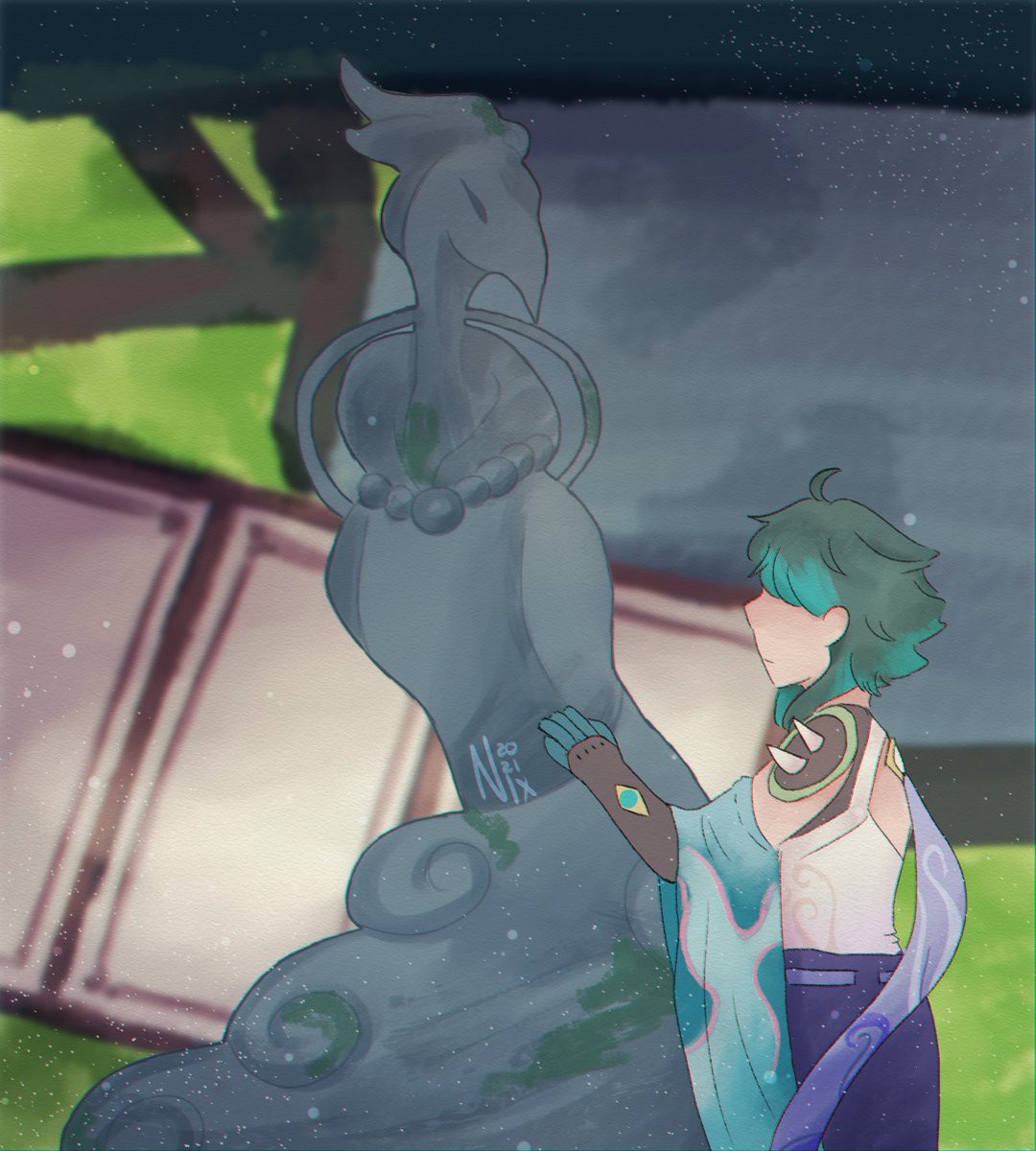 nixioki's tweet image. visiting old friends
day 5 of #xiaoventi2021 ! remembrance 
#xiaoven