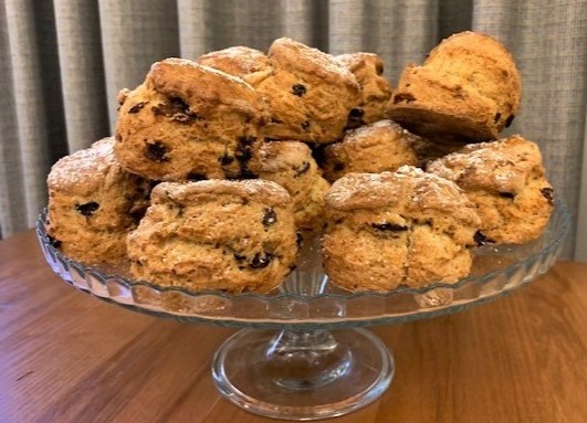 museumbw's tweet photo. Freshly baked fruit scones ready and waiting for you at the Castle Cafe takeaway – open every Thursday to Sunday 11am-3pm.
#KeepSafe #StayLocal #SconeOfTheDay https://t.co/nNVxEzJYVZ