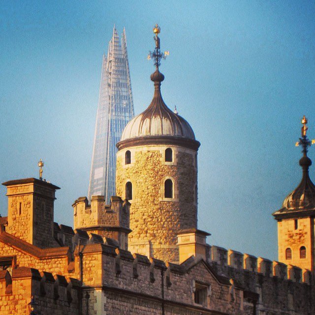 City of London, Old &amp; New: 
5. Tower of London and Renzo Piano’s Shard.