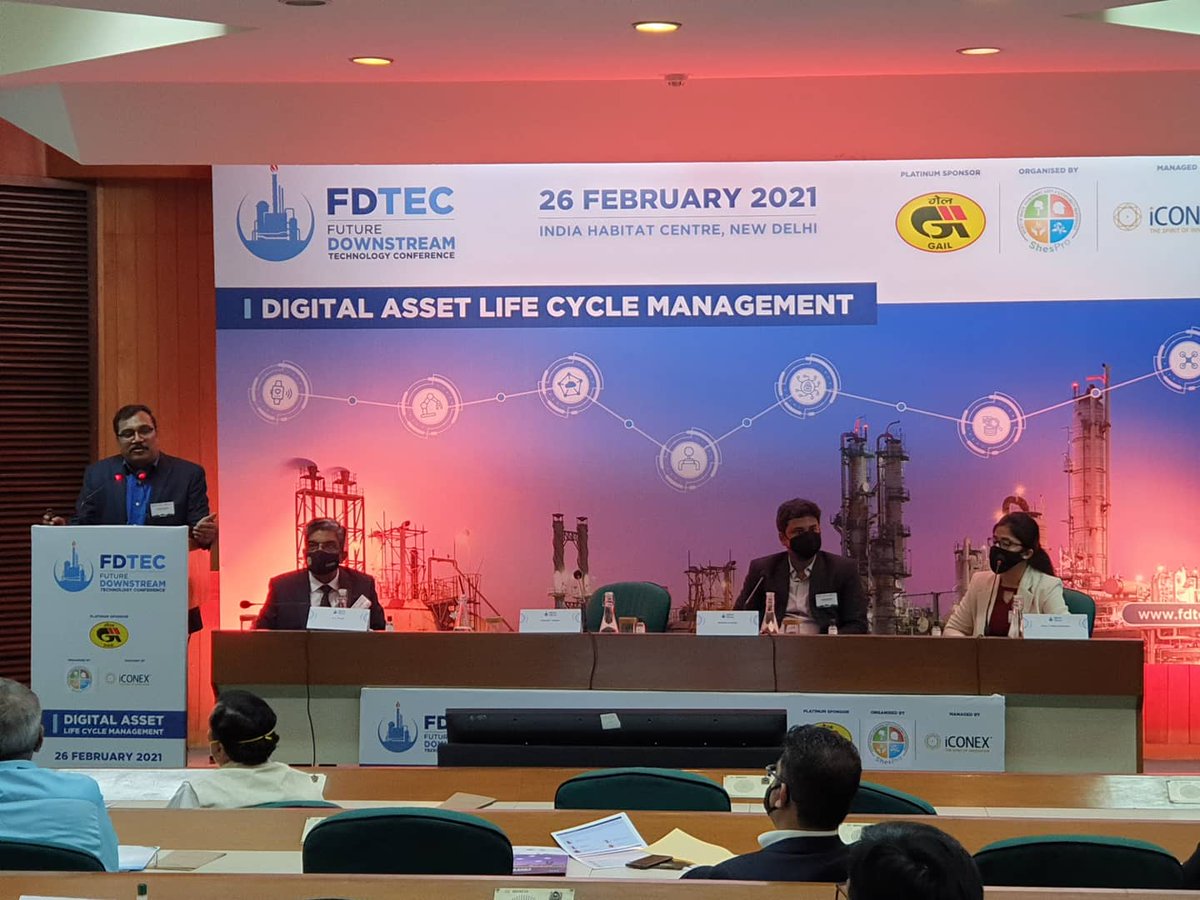 fdtec_'s tweet photo. #FDTEC2021 #technicalsession2 
A K Tyagi #iocl, Somdev Singh @stratxg, Ashish Dasari @HexGeospatial, Dolly Mirchandani @PwC
#global #downstream #technology #conference #fdtec #FDTECIndia #oilandgas #internationalconference #petroleum #oilandgasindustry #decisionmaker https://t.co/8Y9sWbvwXa