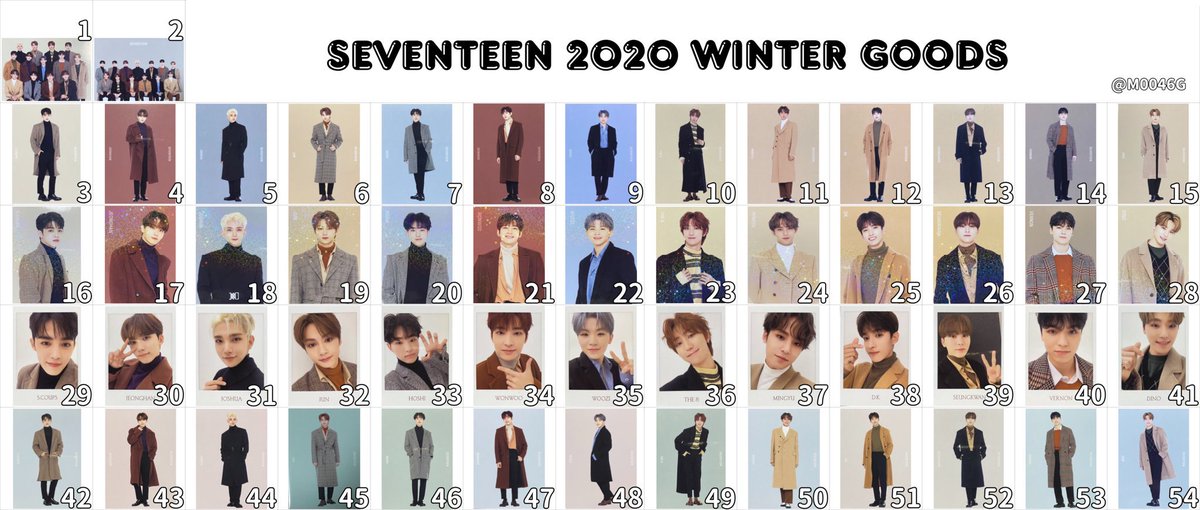 970901n's tweet photo. SEVENTEEN セブチ 交換 2020winter

激求4 17 43
求 7 16 22 23 32 35 41 45 46 47 48 54

譲 8 10 20 25 26 27 34 36 37 40 49 50

分かりにくくて🙏💦
DMお願いします
※激求、まとめての交換優先
※同日発送可能な方 https://t.co/wVUJjYWhvW