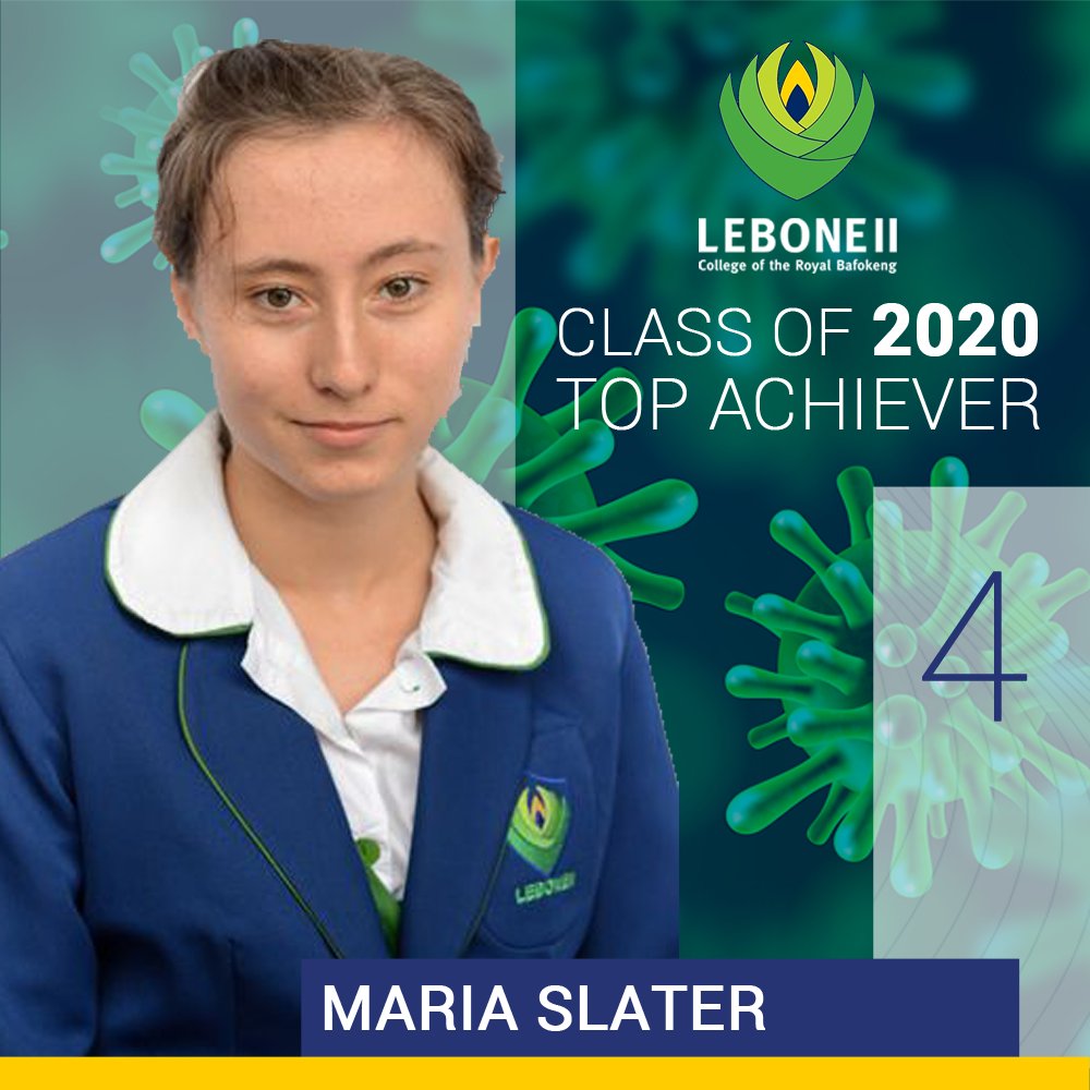 [MARIA SLATER - 4 DISTINCTIONS] 
Read more: m.facebook.com/story.php?stor…
#Matric2020 #shineyourlight