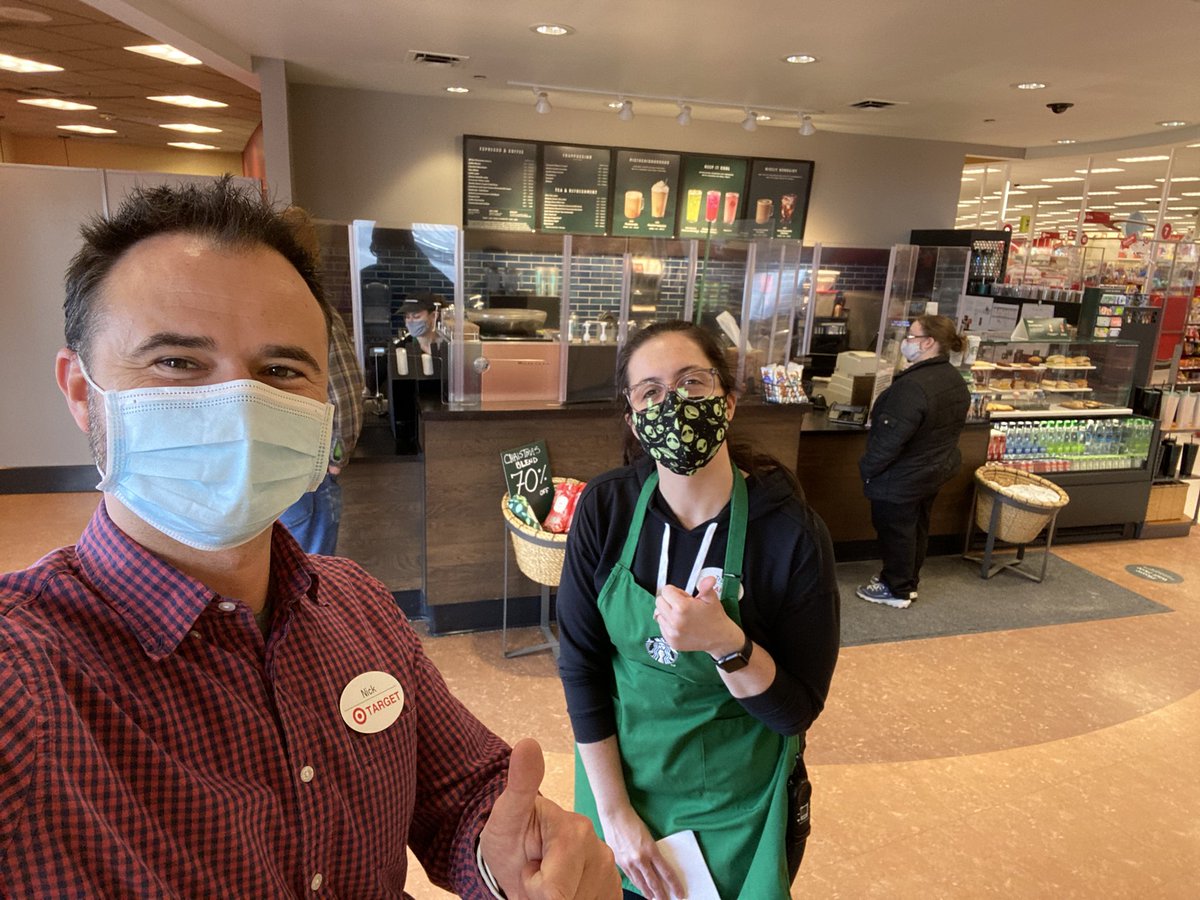 Awesome BUS time with our Amazing Food Service TL. Having her share her business and observing her Barista bring GUEST service to life at Starbucks was a beautiful site!!! Keep up the great work Traci!!!@Summer_K_W <a href="/Ukaplan_TGT/">Ufuoma K</a> <a href="/ChantyleB/">Chantyle Beason</a> <a href="/garmtgt/">George Armstrong</a>