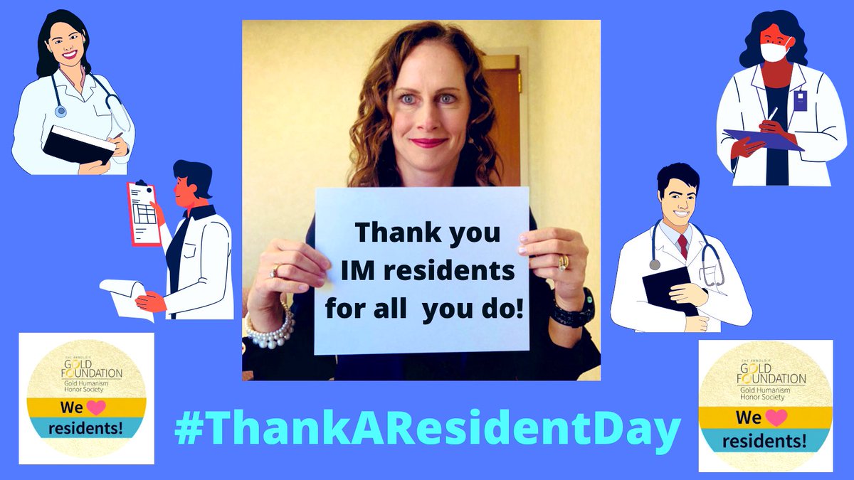 A shout out 📣 to all #InternalMedicine residents at @MayoAZ_IMRES and my past trainees at @MayoMN_IMRES on #ThankAResidentDay, today, Feb 26! THANK YOU for all that you do! You are the lifeblood of the DOM!🤗 #GoldFoundation #GoldHumanismHonorSociety #ThankaResidentDay