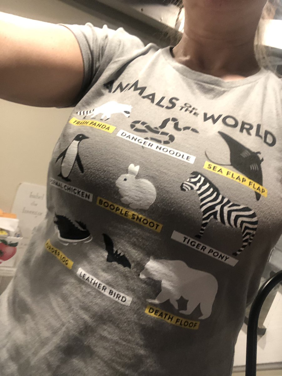 ACETweetsCG's tweet photo. Today’s shirt is brought to you by Lexi W. because she told me to wear it and it’s funny.  You’re welcome.  #mrshillsshirts https://t.co/6qb2XYFwI7