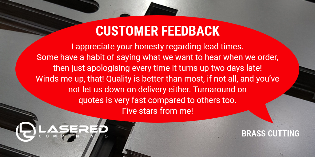 LASEREDC's tweet image. We averaged a four day lead time throughout 2020, sometimes more, sometimes less. When you place an order with us we will be honest about our lead times and we strive to deliver sooner when we can.

#fastquotes #honestquotes #leadtimes #lasercutting #feedbackfriday #happyfriday