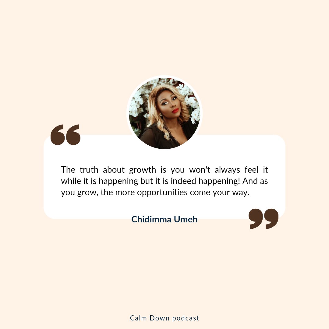 If you haven't listened to Episode 42 ft <a href="/Dimmaumeh/">Dimma</a> you're missing out on the gold she shared with us I tell you! You can listen through this link: podpage.com/calm-down-podc… or on your favourite podcast app! Cheers!