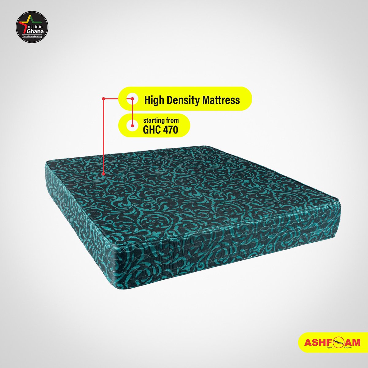 AshfoamGhana's tweet photo. Ashfoam offers a wide variety of mattress, density and thickness options including  high density mattresses of various sizes, starting from GHC 470. 

Visit an Ashfoam and select the right mattress for you today!

#goodsleep #FeelitKnowit #MadeByAshfoam https://t.co/5r3S7KzgK0