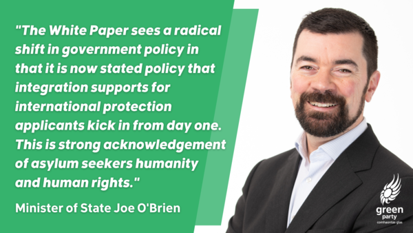 niallgalway's tweet photo. Step one was getting an end to Direct Provision into the program for government. Now we have the government white paper as a major step in implementing that policy. well done Minister O'Gorman and  Minister O’Brien. #EndingDirectProvision https://t.co/sgVdWk6dGc