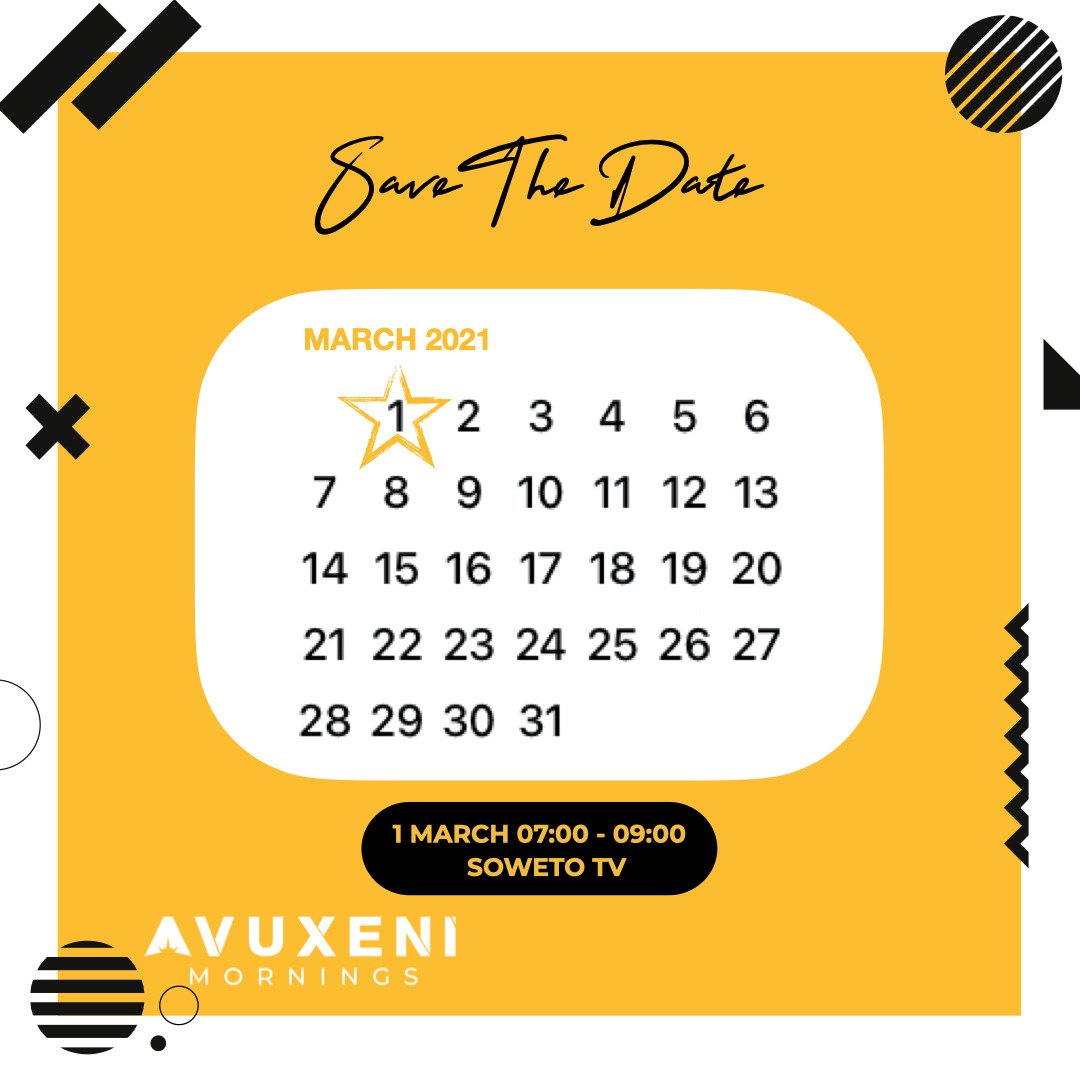 AvuxeniMornings's tweet photo. Insight: #AvuxeniMornings is not just a Television Show, it’s a movement galvanising our 
communities into action, adding hope and motivation and shining a spotlight on the realities 
of our beautiful country. #VukaNathi https://t.co/hkNjFCGLWl