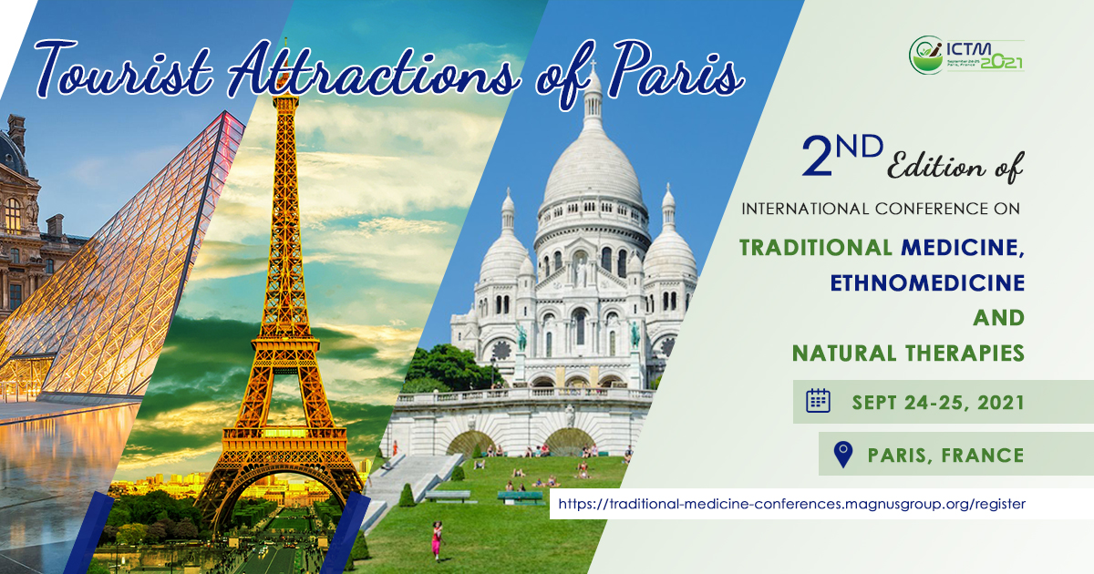 ICTMconf's tweet photo. International #Conference on #Traditional #Medicine is planned to be held this year in the beautiful city of #Paris, #France 

Mark your dates: September 24-25, 2021

Download our brochure for further info | https://t.co/BrfcZHnWNK

#ICTM2021 #traditionalmedicine #ethnomedicine https://t.co/bU7t3ik66j