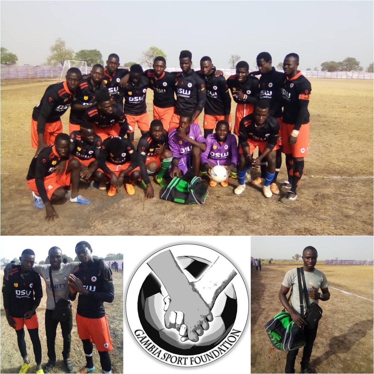 Ook "FC Gaindeh" uit Tambana Village showt hier trots tenues van #Excelsior Rotterdam. Deze foto's zijn door "onze man in #Gambia" gemaakt nadat hij deze nieuwe outfit had uitgereikt. Helaas kan in verband met COVID-19 onze stichting momenteel niet zelf aanwezig zijn in Gambia.