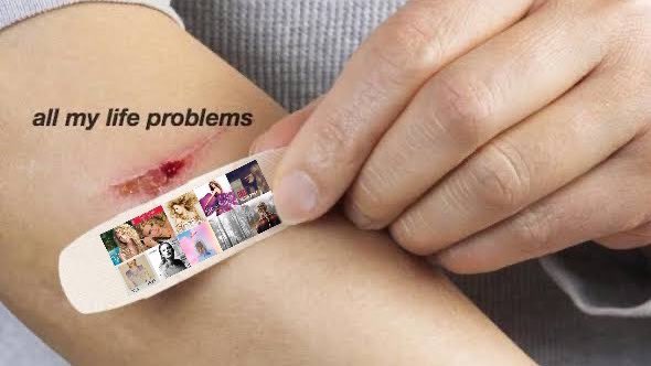 it’s crazy how taylor swift’s music can solve all of my problems
