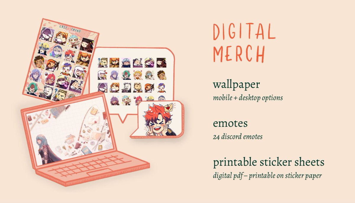 Our leftovers sales end tomorrow!! This is your last chance to grab any of our digital goodies, including our zine pdf, emote pack and desktop &amp; mobile wallpapers.

Shop: tinyurl.com/lfcartel