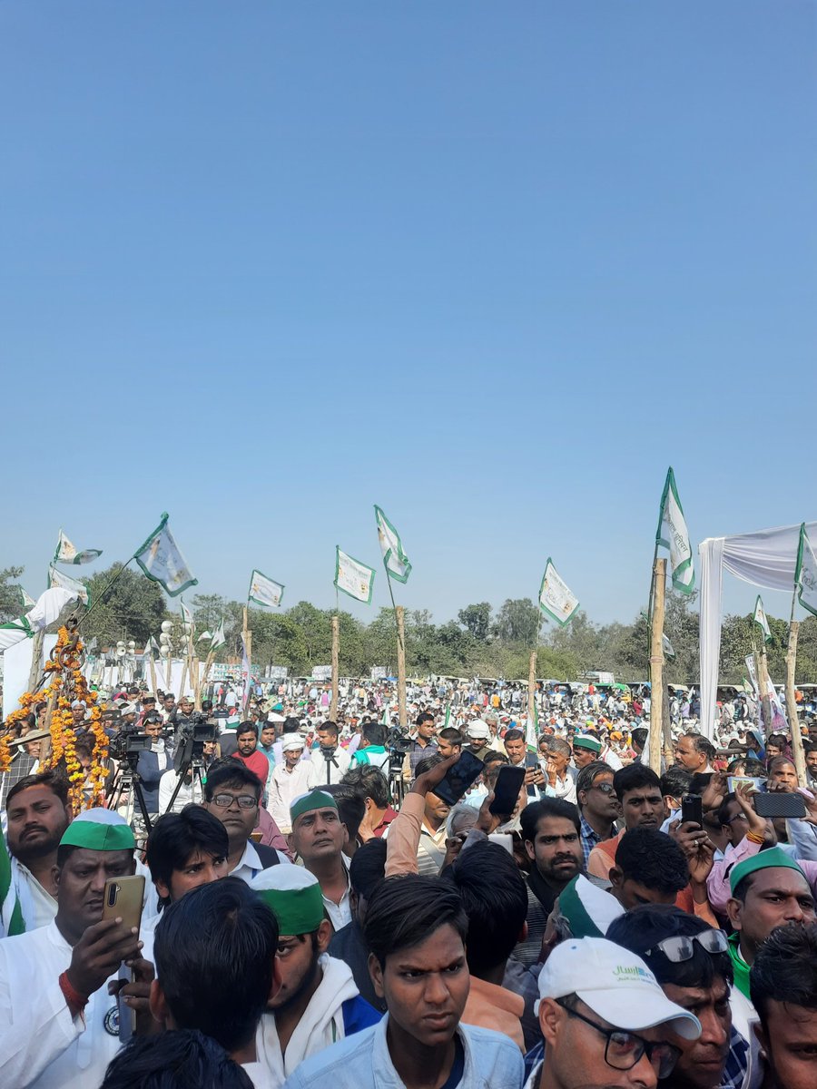 पूर्वांचल बाराबंकी महापंचयत बिल वापसी नही तो घर वापसी नही