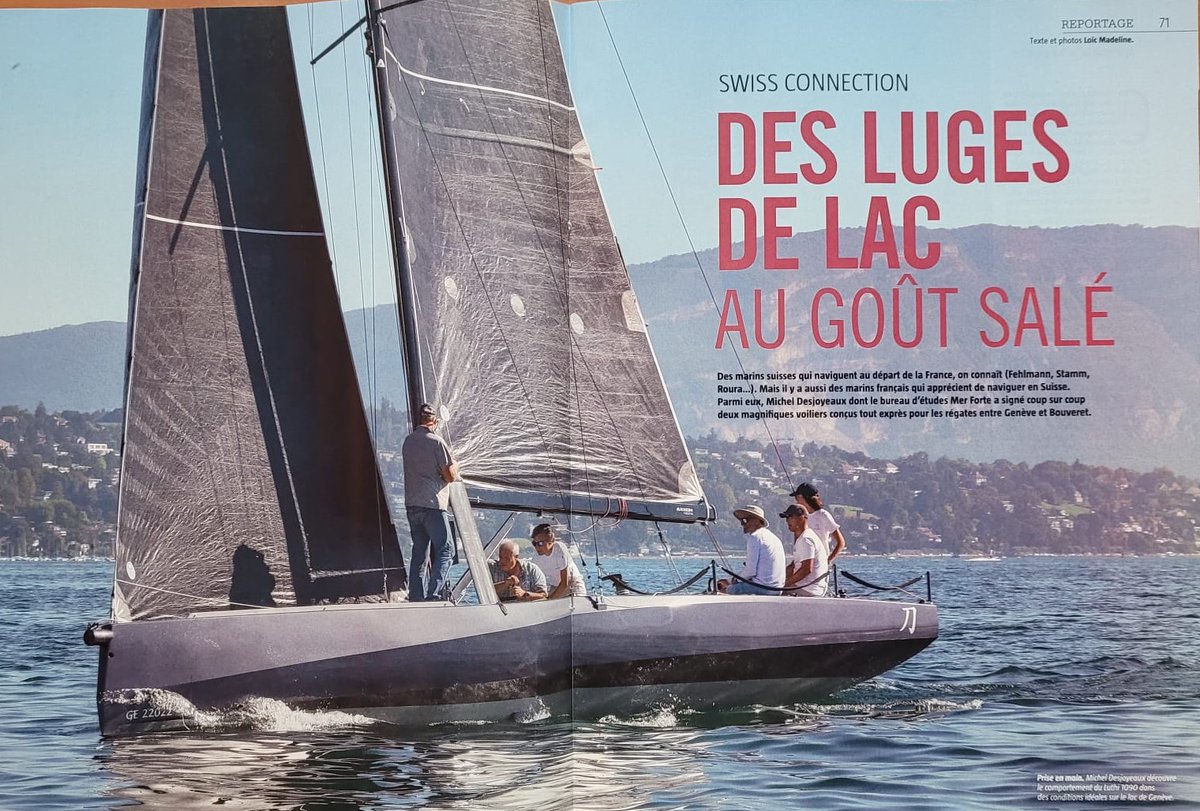 Merci <a href="/Voiles_Voiliers/">Voiles et Voiliers</a> pour ce beau reportage sur le Luthi 1090 et l'essai du LP820. Deux bateaux signés @MerForteDesign . A lire dans le V&amp;V du mois de Mars